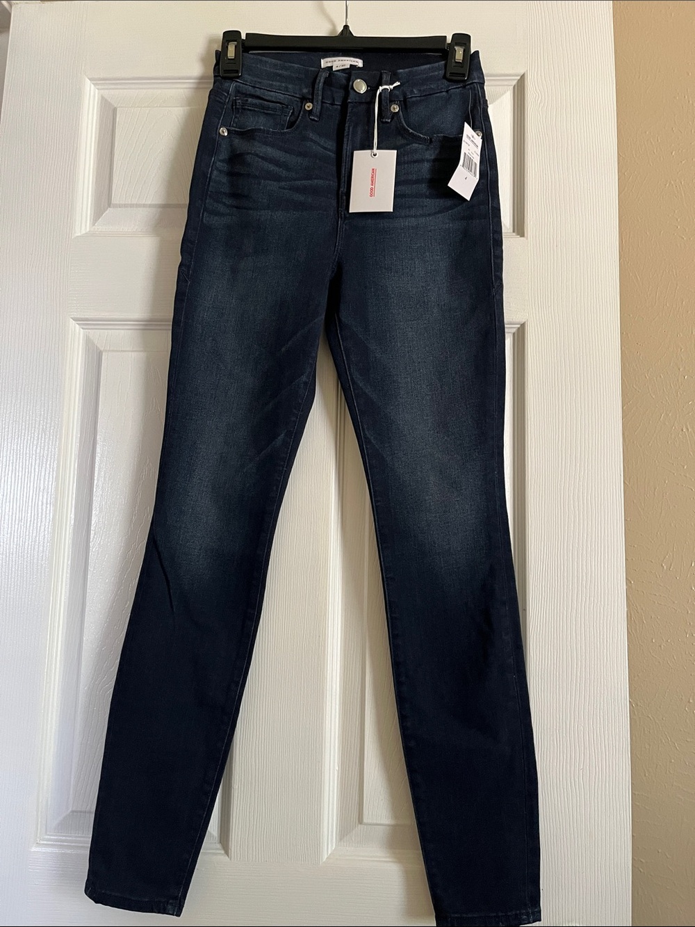 Good American Dark Indigo Skinny Jeans